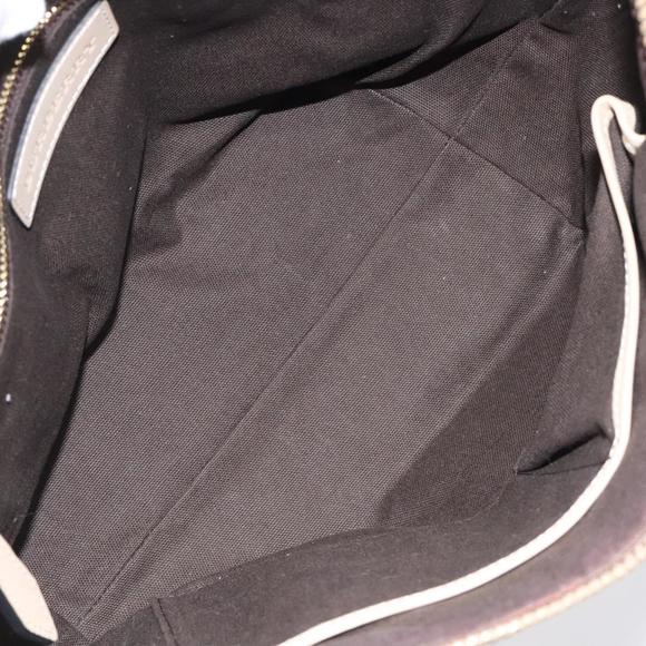 BURBERRY Nova Check Shoulder Bag PVC Brown Auth MX170 - Picture 11 of 16